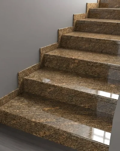 Schody granitowe na wymair giallo california